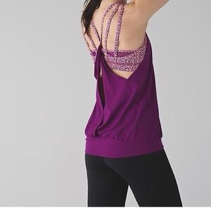 Lululemon Purple Backless Tank Top